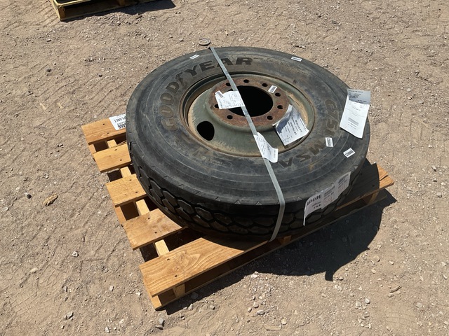 Goodyear 12R22.5 Tire w/Wheel