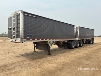 2021 Wilson 27 ft Super B-Train Lead Belly Grain Trailer