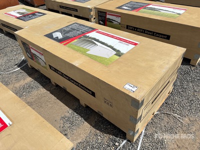 2026 SUNTOP SC2040B 20 ft x 40 ft Enclosed Carport (Unused)