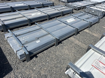 Quantity of (150) 2026 KJ K084 35 in x 12 ft Galvalume Corrugated Steel Sheets (Unused)