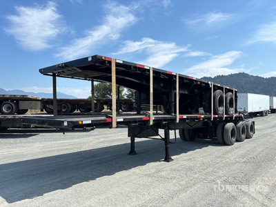 1999 Doepker 32 ft Super B-Train Lead Flatbed Trailer