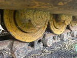 Train de roulement with Usure des galets de chenille
