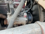 Engine with A/C Compressor