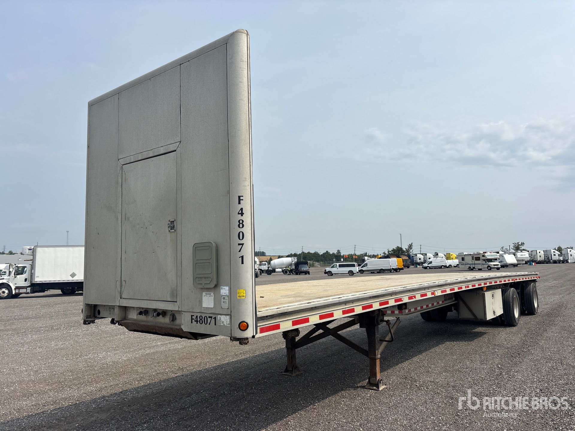 2005 Chaparral 48 ft T/A Spread Axle Flatbed Trailer