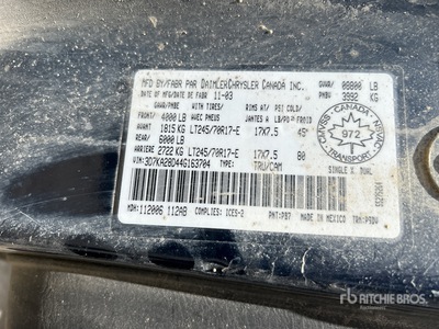 2004 Dodge 2500 4x2 Extended Cab Pickup