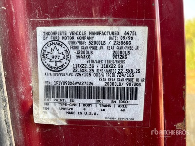 1997 Ford L9000 6x4 T/A Dump Truck