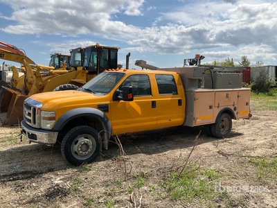 2008 Ford F550XL XLT 4x4 Crew Cab Service Truck