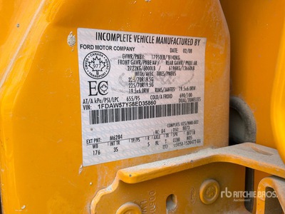 2008 Ford F550XL XLT 4x4 Crew Cab Service Truck