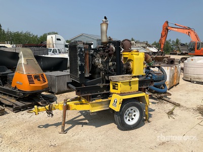 Wacker 6" Trailer Mounted Tow Behind Pompe à eau