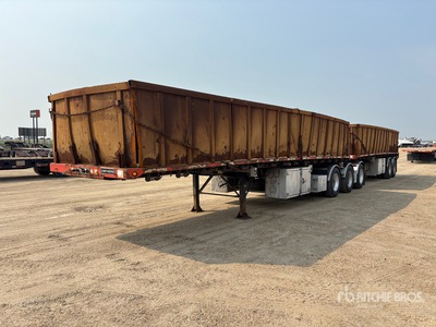 2017 Lode King PFJ32-3L 32 ft Super B-Train Lead مقطورة مسطحة