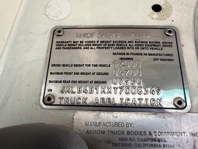 1996 Isuzu NPR Flatbed Truck