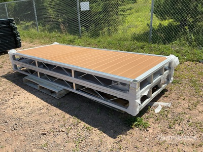 Quantity of (2) 2024 BYT BDF410 4 ft x 10 ft Aluminum Boat Dock Section Kit Divers - Équipement marine (Unused)