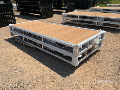 Quantity of (2) 2024 BYT BDF410 4 ft x 10 ft Aluminum Boat Dock Section Kit Divers - Équipement marine (Unused)