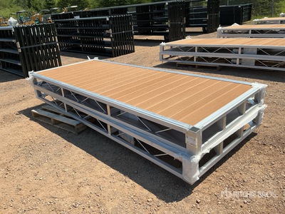 Quantity of (2) 2024 BYT BDF410 4 ft x 10 ft Aluminum Boat Dock Section Kit Divers - Équipement marine (Unused)