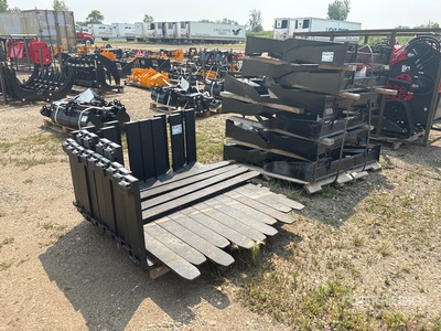 Quantity of (12) 2026 Mower King SA 48 in Skid Steer Forks (Unused)