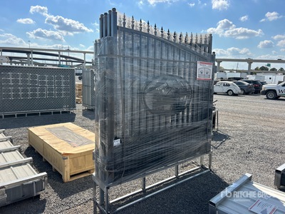 Quantity of (4) 2026 SUNTOP S0714-4 14 ft x 7 ft Wrought Iron Bi-Parting Driveway Gate (Unused)