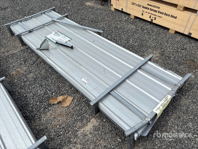 Quantity of (100) 2026 KJ K0311 Galvalume Corrugated Steel Sheets (Unused)
