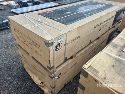2026 KJ K4230W Triple Garage Metal Storage Cobertizo (Unused)