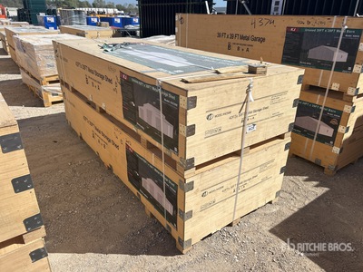 2026 KJ K4230W Triple Garage Metal Storage Shed (Unused)