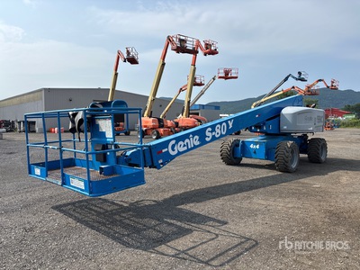 2016 Genie S-80X 4WD Diesel Telescopic Boom Lift