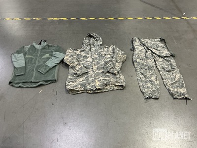 (50) Cold Weather Jackets, (14) Pairs of Cold Weather Trousers & Assorted Items