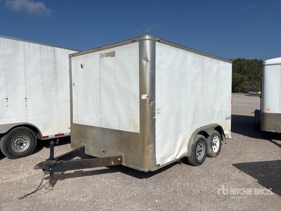 2017 Lark VT8X12TA 12 ft T/A Enclosed Trailer