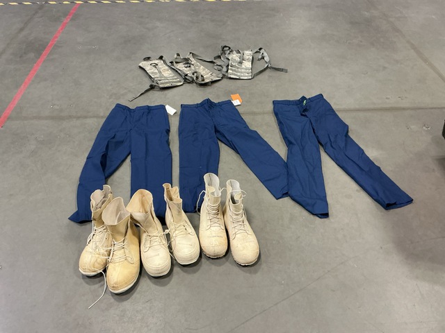 (11) Pairs of Boots, (10) Pairs of Men's Trousers & Assorted Items (11) Pairs of Boots, (10) Pairs of Men's Trousers & Assorted Items