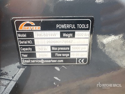 2026 ARTEER RK-5014W 50 in Skid Steer Mulcher (Unused)