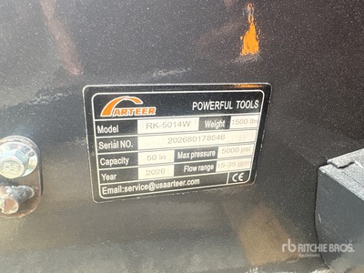 2026 ARTEER RK-5014W 50 in Skid Steer Mulcher (Unused)