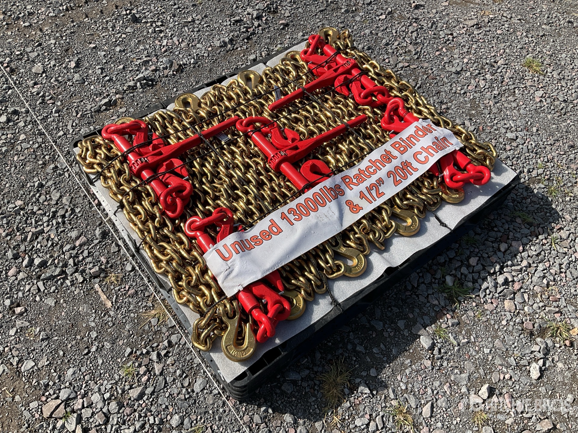 2026 Mackman BC-13000 Lote de Matracas con Cadenas (Sin Usar) / Ratchet Binder And Chains (Unused)