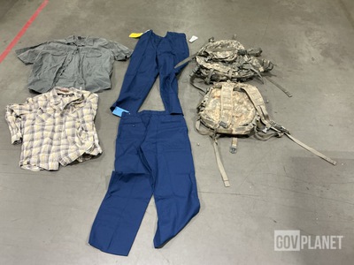 (11) Assault Packs, (94) Assorted Men’s Shirts & Assorted Items