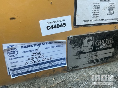 2000 Grove RT760E 60 ton 4x4x4 Bio Oil Grue tout terrain
