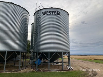 Westeel 1805 +/- 4950 bu 5 Ring Hopper Grain Bin