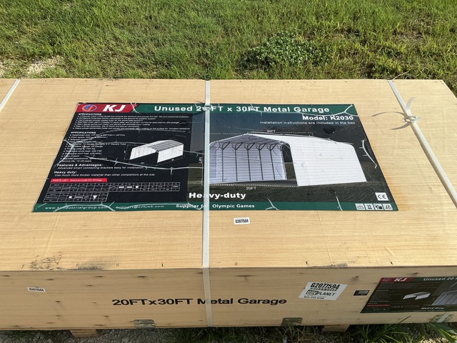 KJ K2030 Metal Garage - Unused