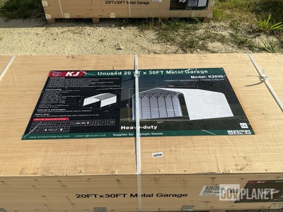 KJ K2030 Metal Garage - Unused