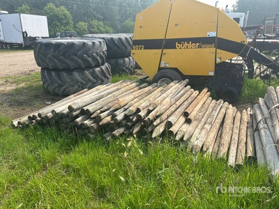 Quantity of (70) 6 ft to 7 ft Fence Post