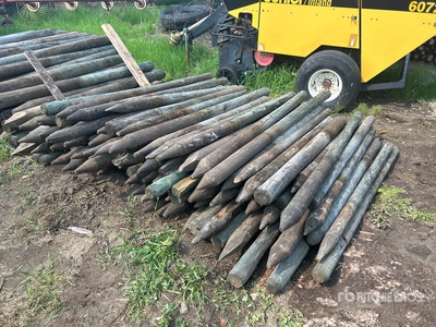 Quantity of (50) 6 ft to 7 ft Fence Post