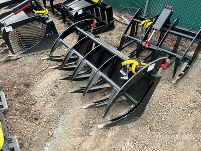 All-Star 60 in Skid Steer Root Rake Grapple