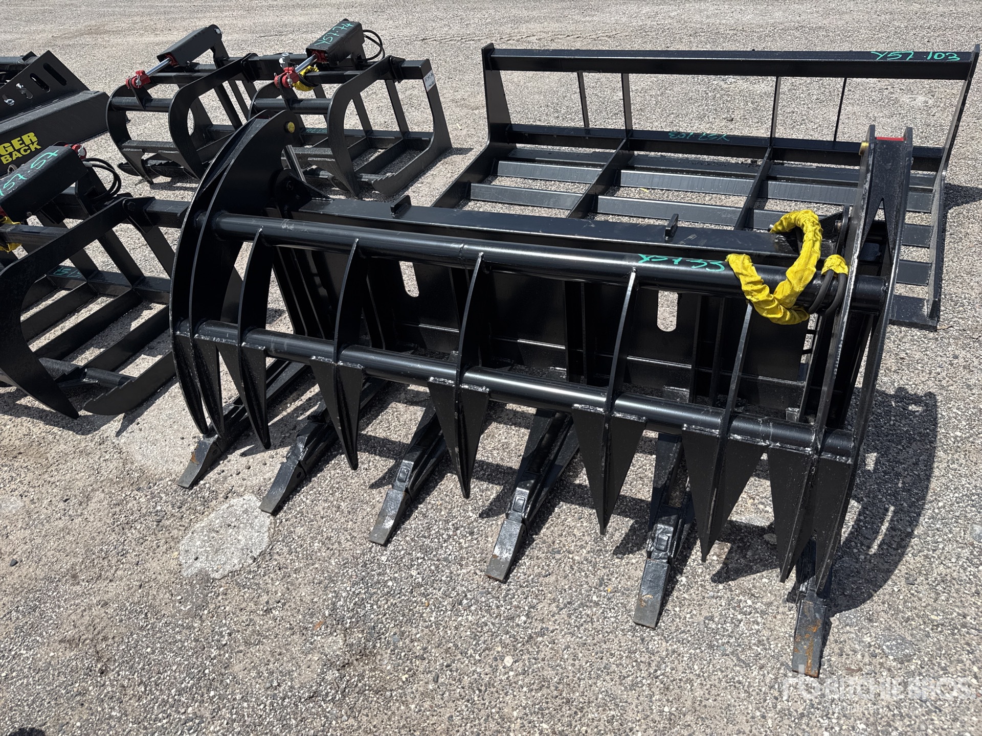 Mid-State 68 in E-Series Skid Steer Root Rake (Unused)