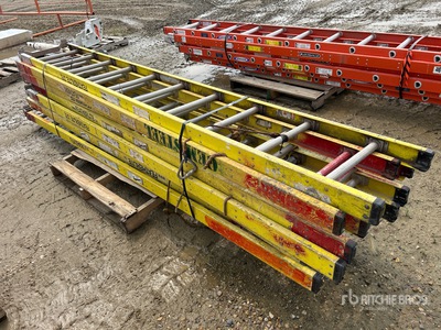 Quantity of (8) Featherlite 6110 10ft. Capacity 300lb Ladder