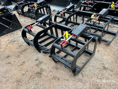 Mid-State 60 in Skid Steer Root Rake Grapple