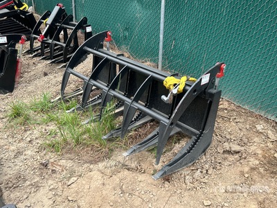 All-Star 66 in Skid Steer Root Rake Grapple