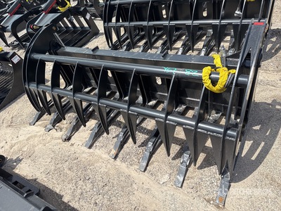 All-Star 84 in Grapple Skid Steer Root Rake (Unused)