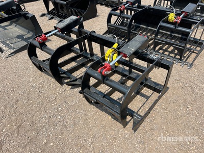 Mid-State 68 in Root Skid Steer Grapple Bucket