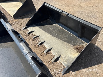 Mid-State 72 In Low Profile Skid Steer Bucket