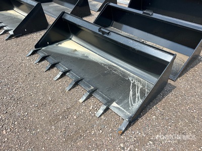 Mid-State 80 In Low Profile Skid Steer Bucket