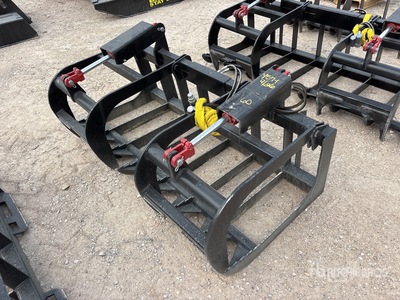 Mid-State 60 in E-Series Root Skid Steer Grapple (Unused)