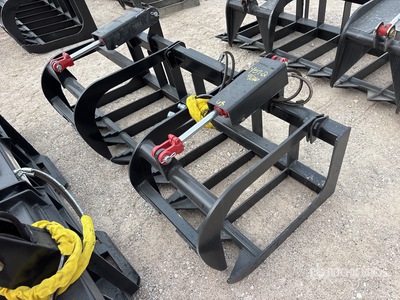 Mid-State 68 in E-Series Root Skid Steer Grapple (Unused)