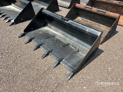 68 in Low Profile Skid Steer Bucket