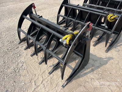 Mid-State 68 in E-Series Skid Steer Root Rake (Unused)